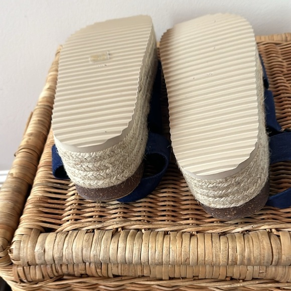 Free People x Intentionally Marine Dream Flatform Sandals Size 7.5 NEW - Picture 10 of 14